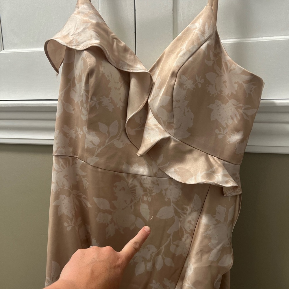 Paloma Satin Floral Print Dress Revelry - Picture 5 of 5